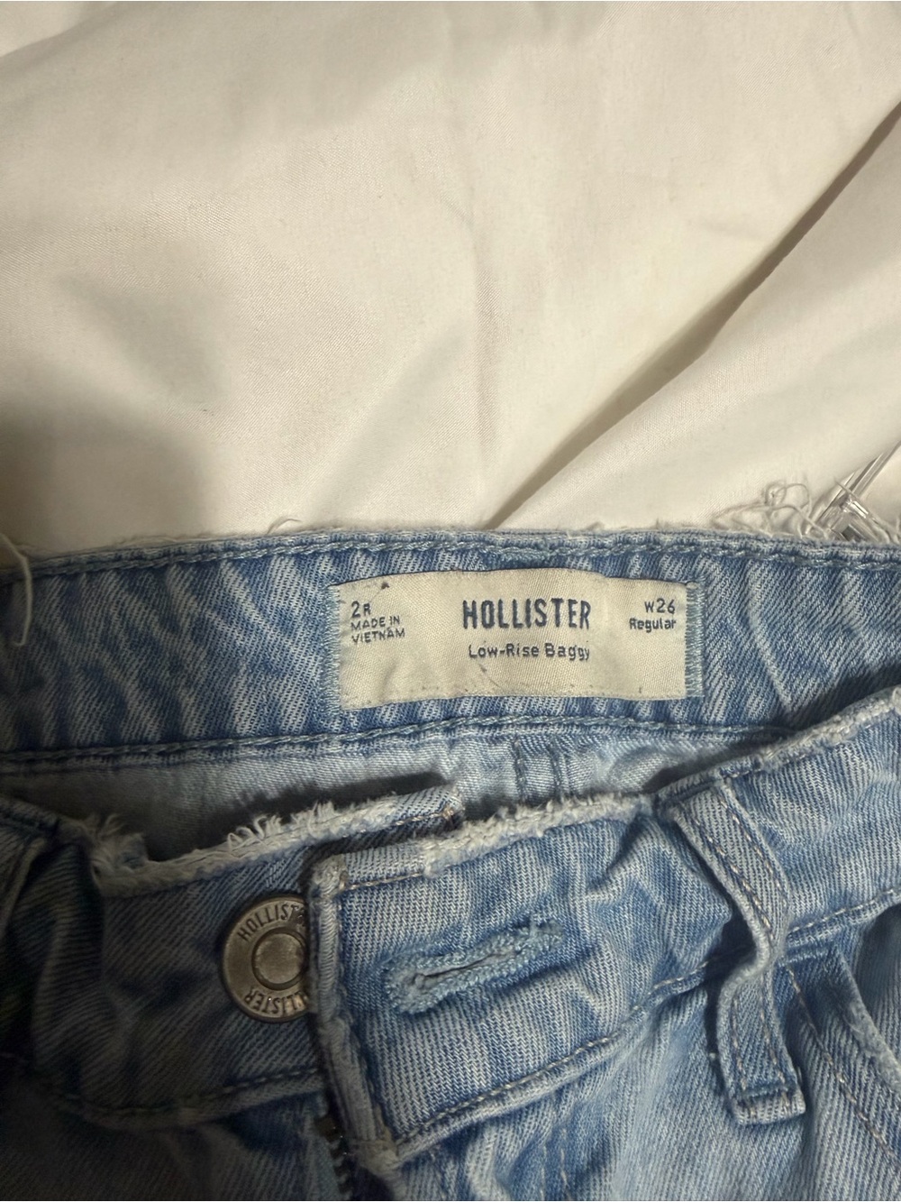 Hollister Light Blue Low-Rise Boyfriend Jeans